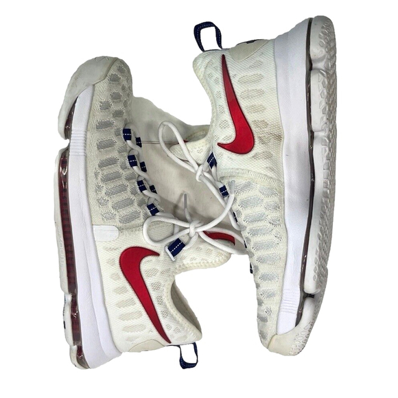 Nike KD9 Olympic Men's 9.5 US Shoes 843392-160 White Red Blue USA - Picture 11 of 16